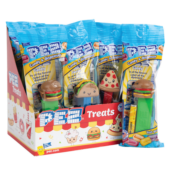 PEZ Treats Burgers Tacos and Pizza Candy - 12 Count