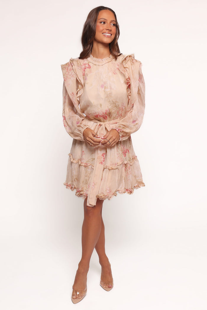Petal and Pup USA DRESSES Phaedra Long Sleeve Mini Dress - Soft Rose (Hold for Amazon)