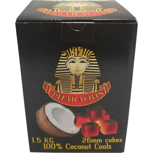 Pharaohs Coconut Cube Charcoal - 26mm - 1.5kg (wholesale)