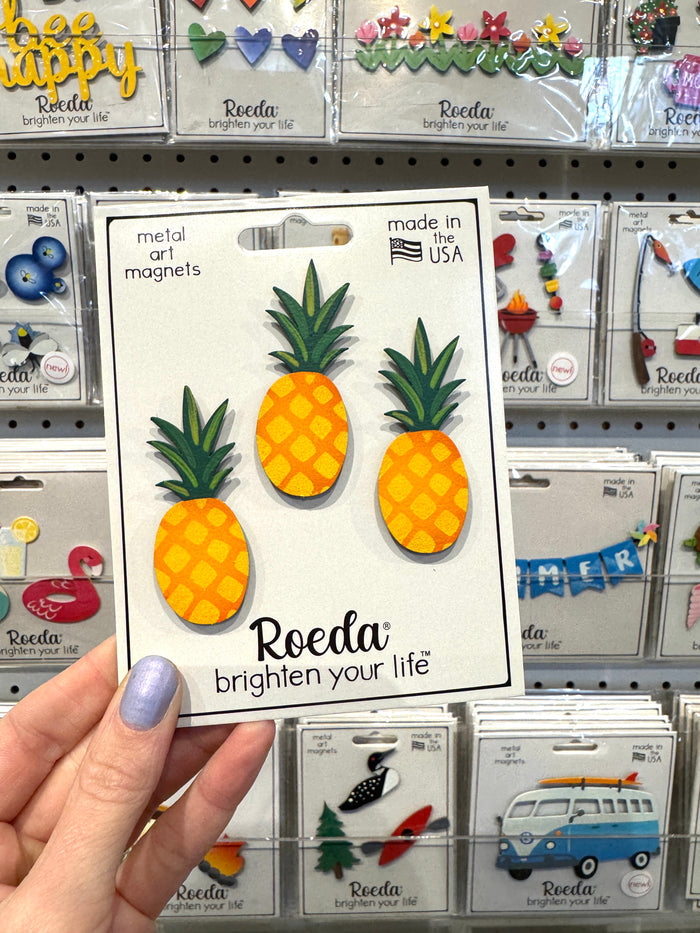 Pineapple Magnets S/3