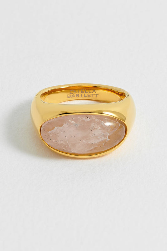 Pink Cabochon Gemstone Ring