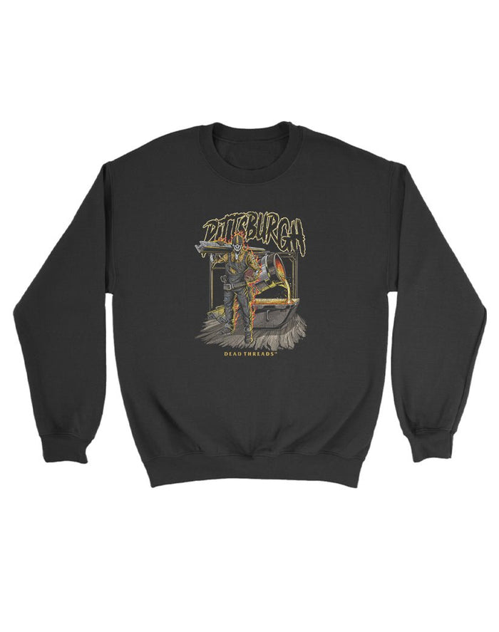 PITTSBURGH FOOTBALL v2 KIDS CREWNECK SWEATSHIRT – Kids clothes – Dead Threads Apparel