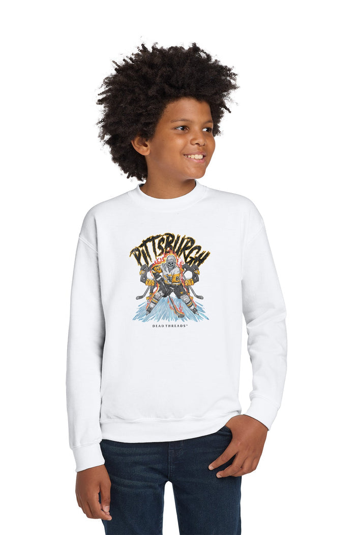 PITTSBURGH HOCKEY KIDS CREWNECK SWEATSHIRT – Kids clothes – Dead Threads Apparel