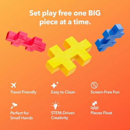 Plus Plus BIG Travel Case - 15 Piece Building Set