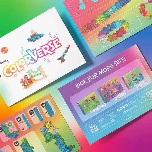 Plus Plus Learn to Build Colorverse - 1000 Piece Building Set