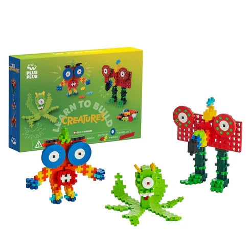 Plus Plus Learn to Build Creatures - 240 Piece Building Set
