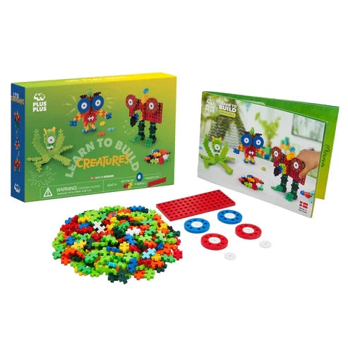 Plus Plus Learn to Build Creatures - 240 Piece Building Set