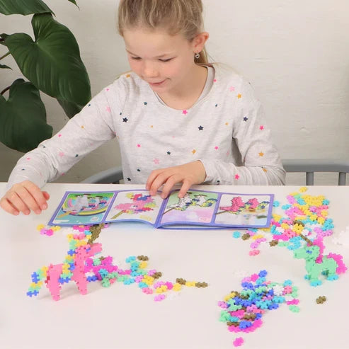 Plus Plus Learn to Build Unicorns - 275 Piece Building Set