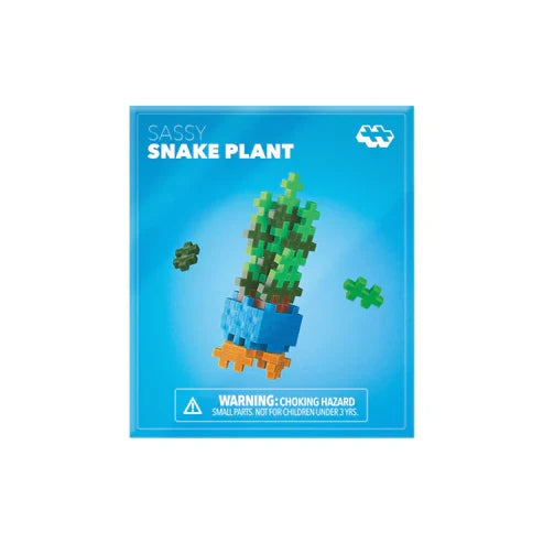 Plus Plus Plant Packet - Sassy Snake Plant - 30 Piece Building Set