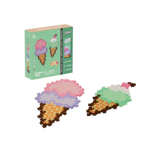 Plus Plus Puzzle By Number - Ice Cream Cones - 250 Piece