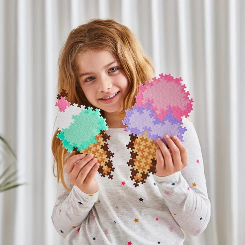 Plus Plus Puzzle By Number - Ice Cream Cones - 250 Piece