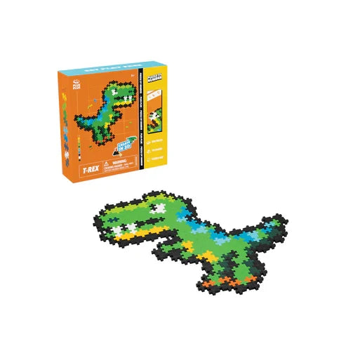 Plus Plus Puzzle By Number - T-Rex - 250 Piece