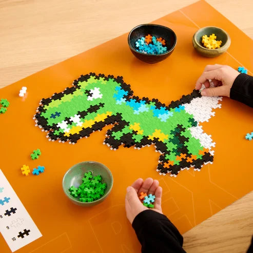 Plus Plus Puzzle By Number - T-Rex - 250 Piece