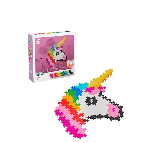 Plus Plus Puzzle By Number - Unicorn - 250 Piece