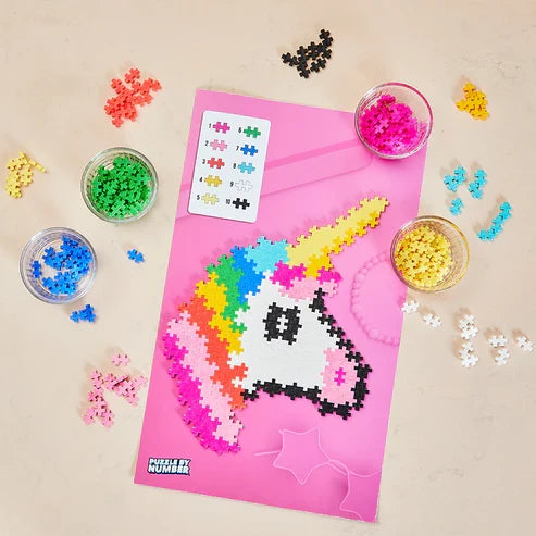 Plus Plus Puzzle By Number - Unicorn - 250 Piece