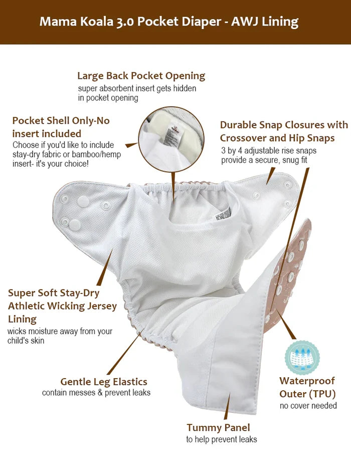 Pocket Diaper 3.0 - K3PAD80008U - AWJ Lining