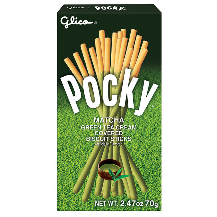 Pocky Matcha Green Tea Cookie Sticks - 10 Count