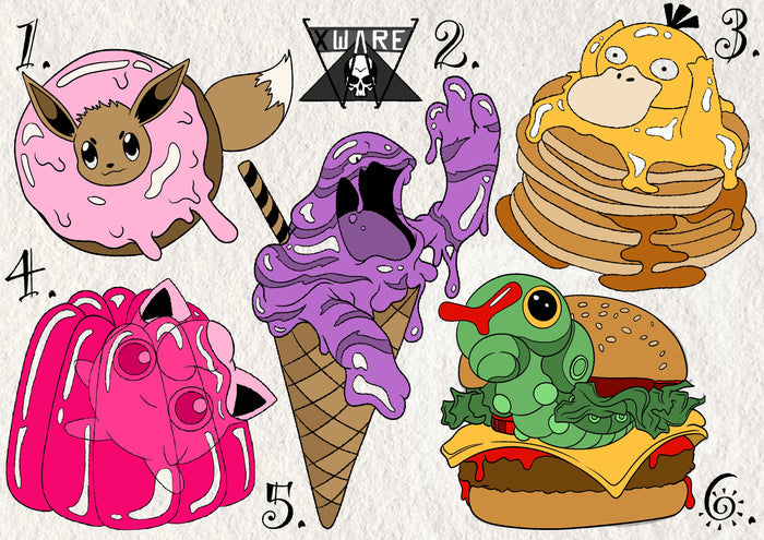 Pokemon inspired designs by Emily