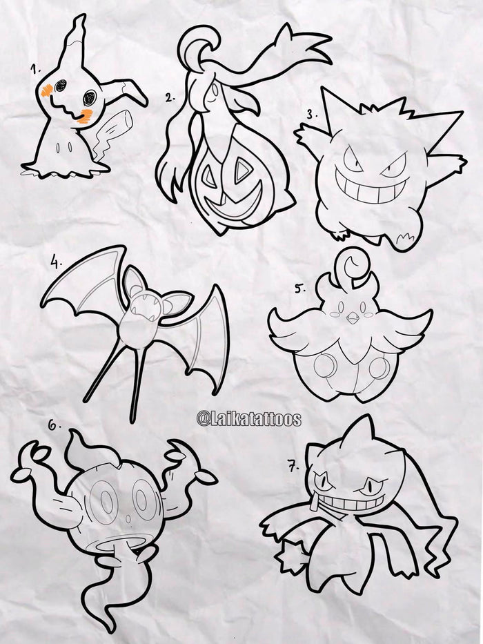 Pokemon inspired designs by Laika