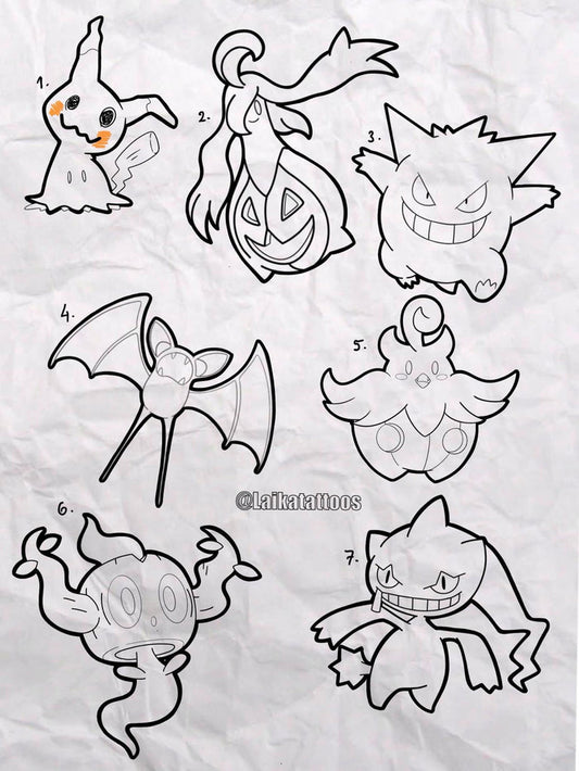 Pokemon inspired designs by Laika