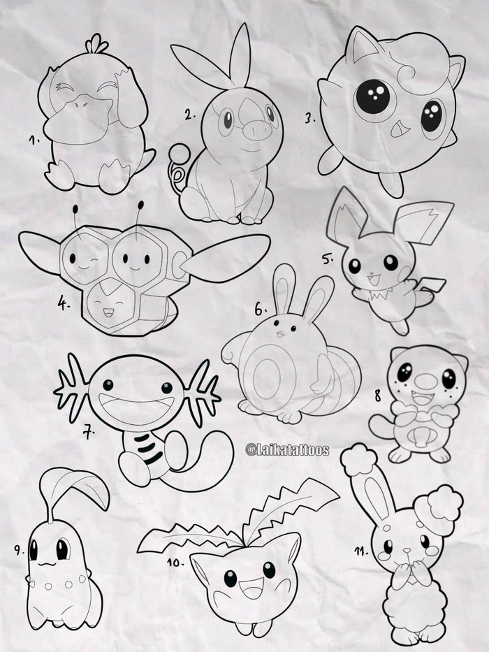 Pokemon inspired designs by Laika