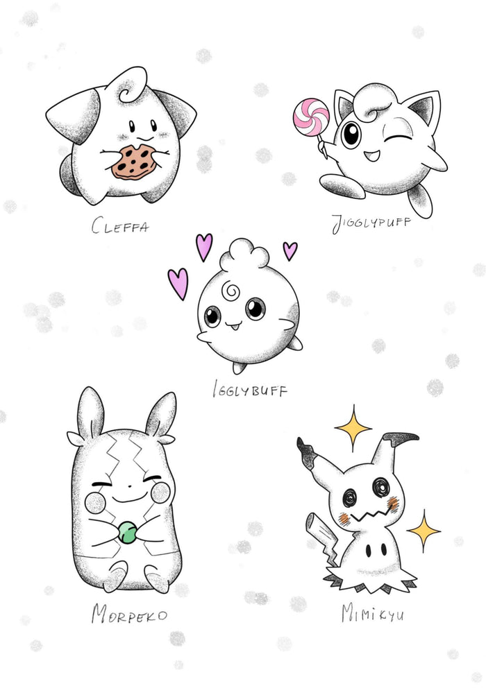 Pokemon inspired designs by Magda