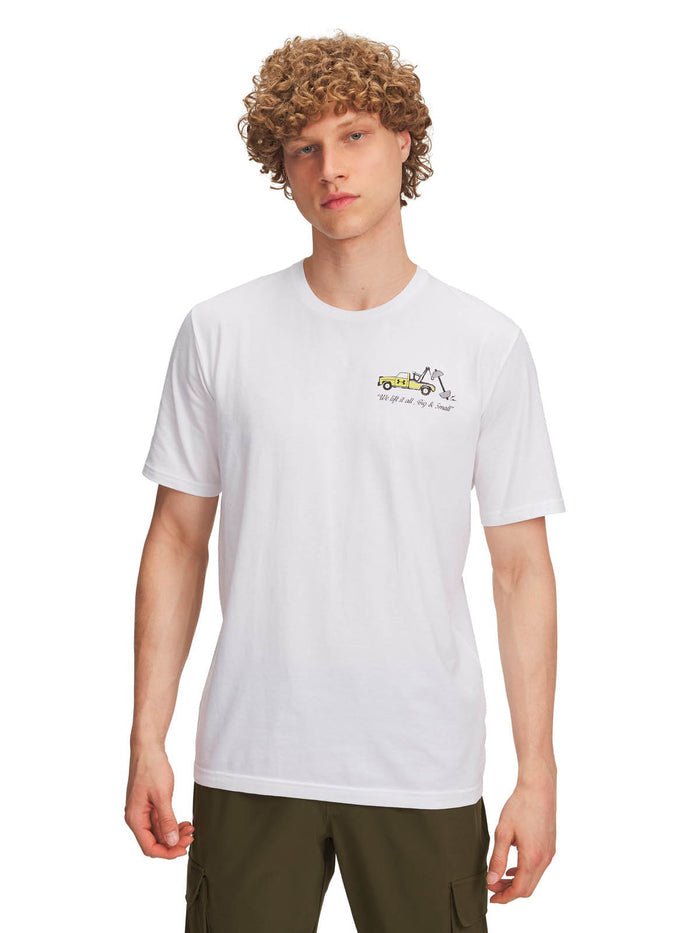 Polera manga corta Lifestyle para Hombre 60/40S Body Shop Blanco Under Armour