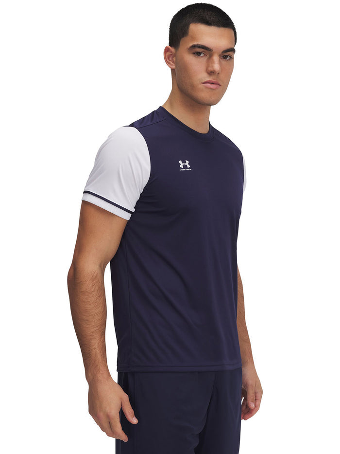 Polera manga corta UA Challenger azul para hombre