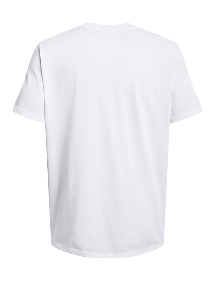 Polera manga corta Under Armour armour label blanco para hombre