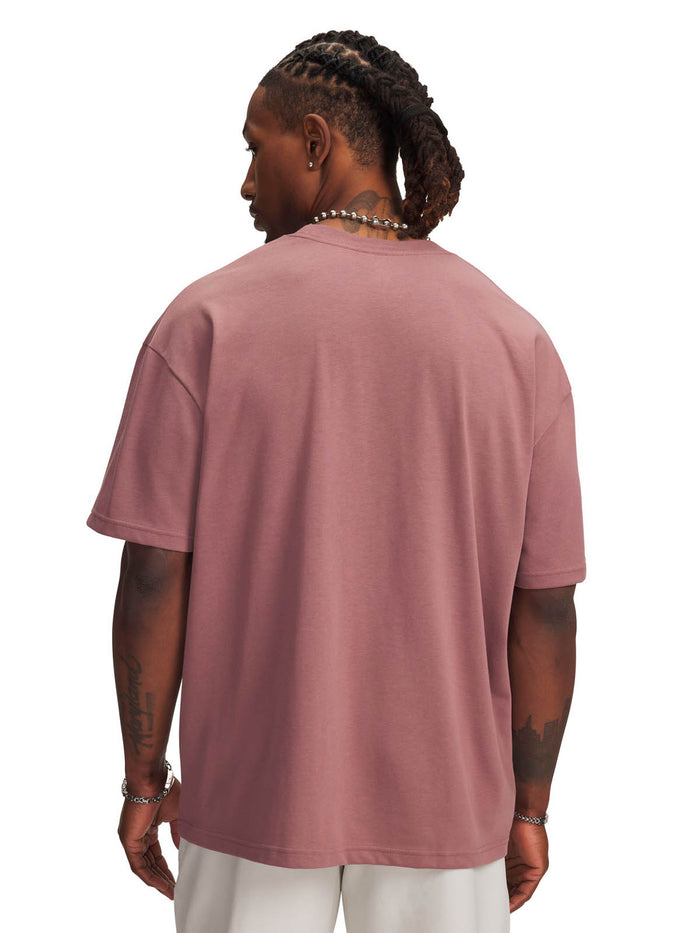 Polera manga corta Lifestyle para Hombre Heavyweight Oversized café Under Armour