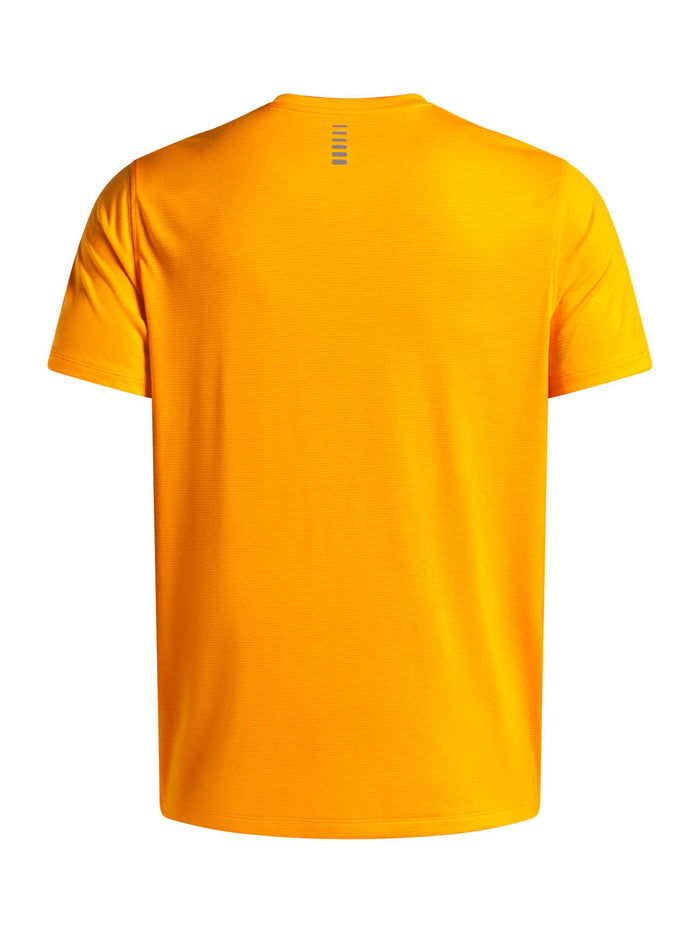 Polera Manga Corta Running para Hombre Launch Naranjo Under Armour