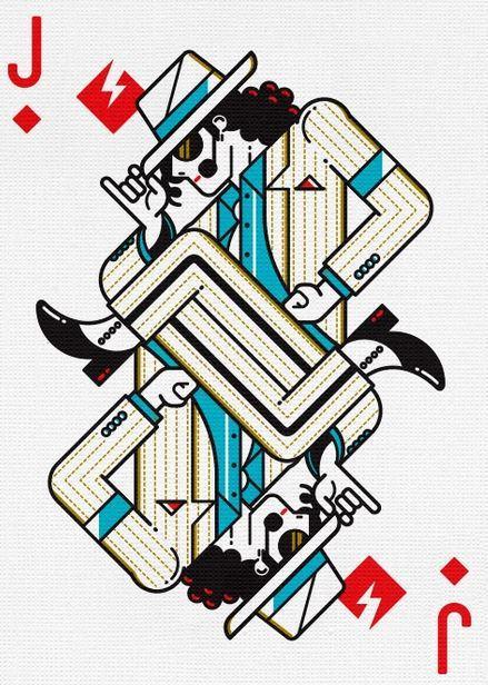 Pop Star Playing Cards Playing Cards by Riffle Shuffle Playing Card Company