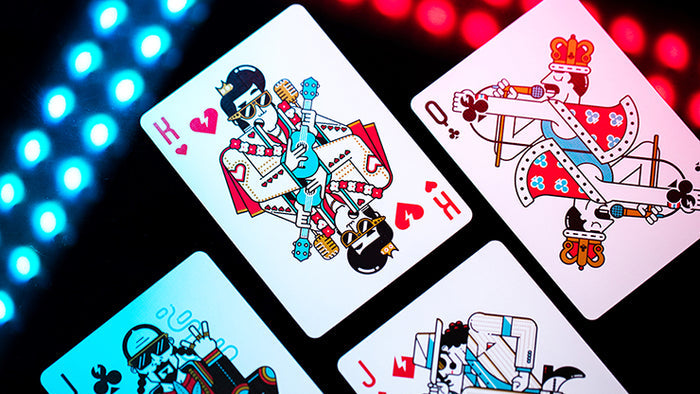 Pop Star Playing Cards Playing Cards by Riffle Shuffle Playing Card Company