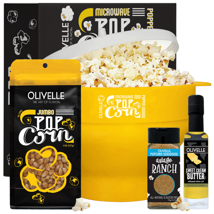 Microwave Popcorn Gift Kit Lemon Jumbo Asiago Ranch