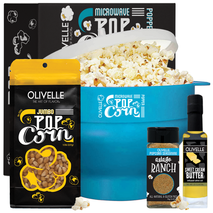 Microwave Popcorn Gift Kit Ocean Jumbo Asiago Ranch