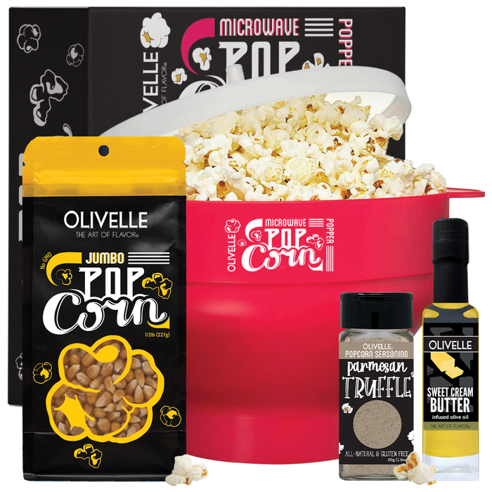 Microwave Popcorn Gift Kit Watermelon Jumbo Parmesan Truffle