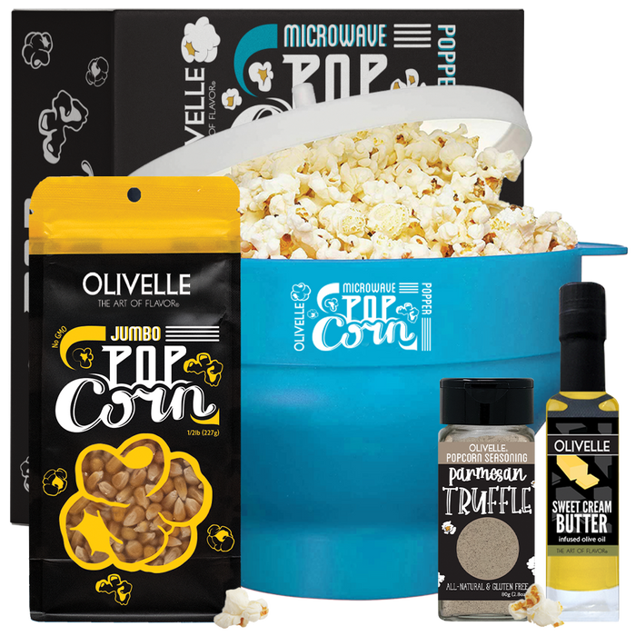 Microwave Popcorn Gift Kit Ocean Jumbo Parmesan Truffle