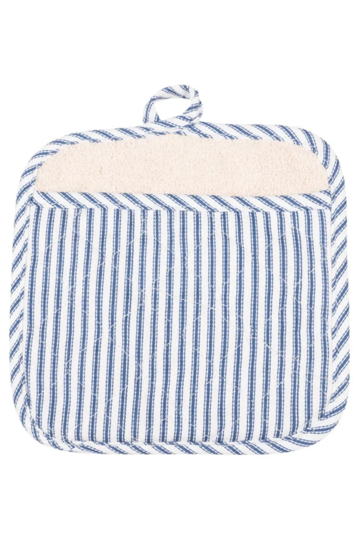 Pot Holder - Terry Lined, Blue