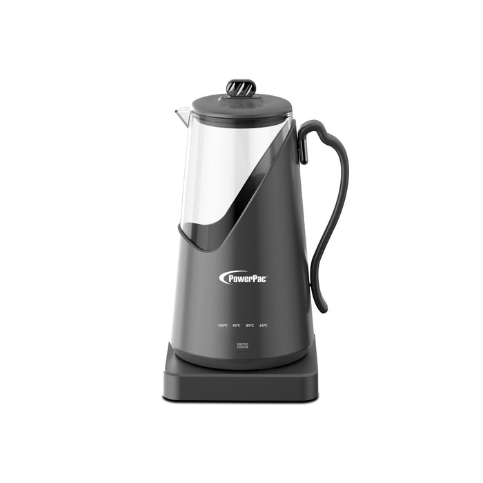 PowerPac 1.5L Digital Kettle Jug, Cordless Kettle Jug with Unbreakable Glass, 4 Temperature Setting (PPJ2031)