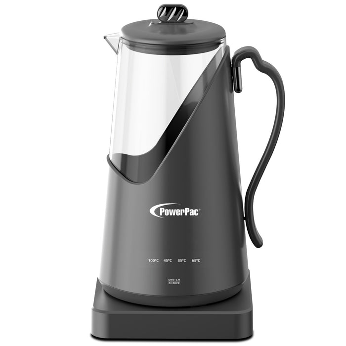 PowerPac 1.5L Digital Kettle Jug, Cordless Kettle Jug with Unbreakable Glass, 4 Temperature Setting (PPJ2031)