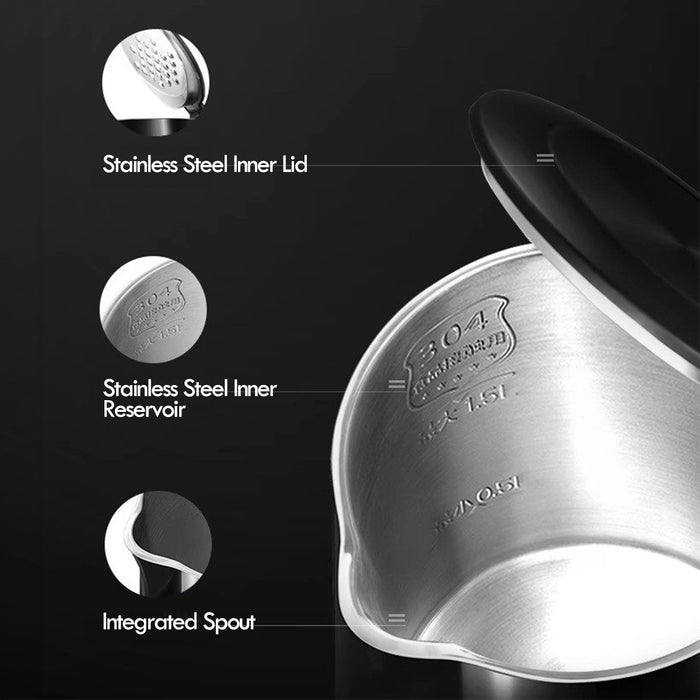 PowerPac 1.8L Digital Kettle Jug, Cordless Kettle Jug with Cool Touch (PPJ2035)