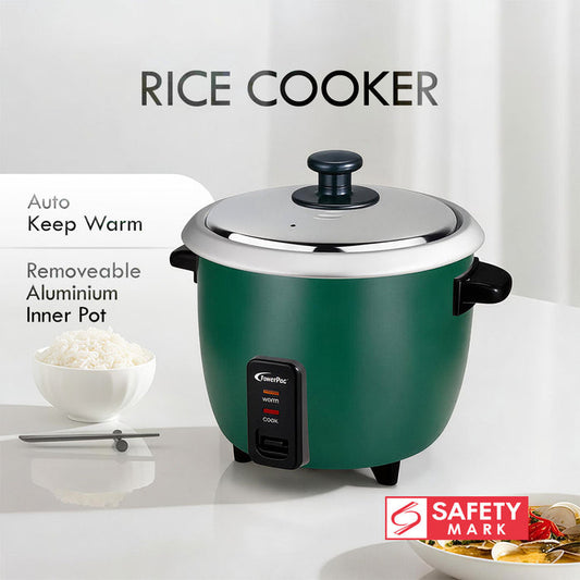 PowerPac 2.8L Rice Cooker with Aluminium Inner Pot (PPRC10) Green