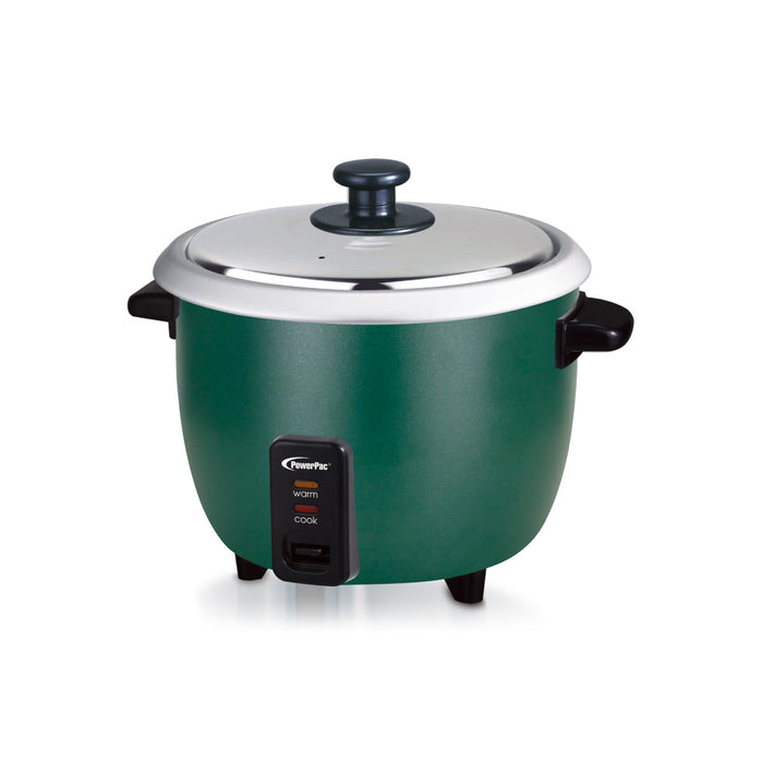 PowerPac 2.8L Rice Cooker with Aluminium Inner Pot (PPRC10) Green