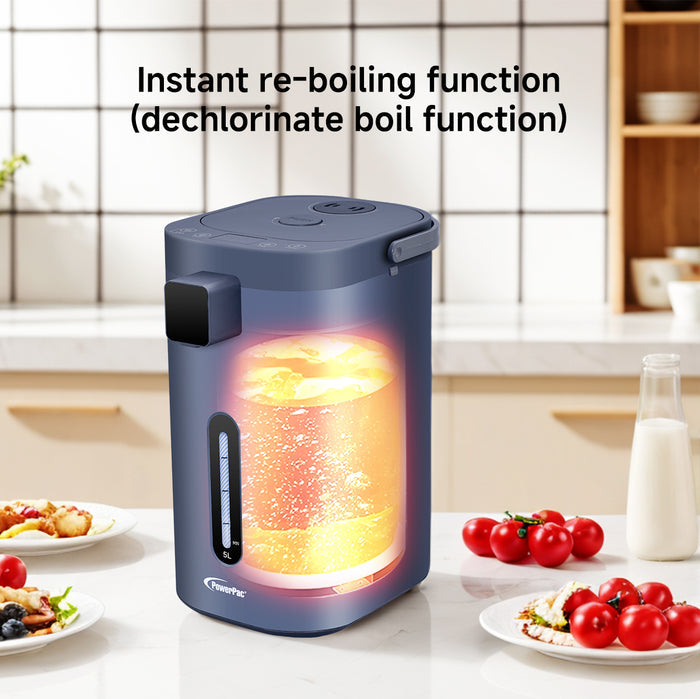 PowerPac 5L Electric Airpot 11 Temperature, Instant Hot Water Dispenser (PPA80/5)