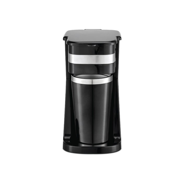 PowerPac Coffee Machine with Mug 420 ml & Aroma Lid Coffee Machine with mesh filter & filter basket (PPCM361)