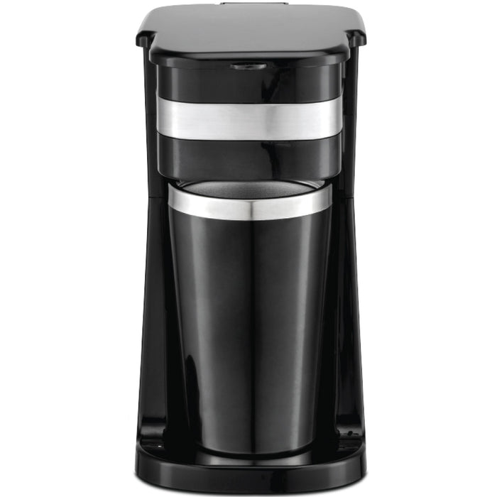 PowerPac Coffee Machine with Mug 420 ml & Aroma Lid Coffee Machine with mesh filter & filter basket (PPCM361)