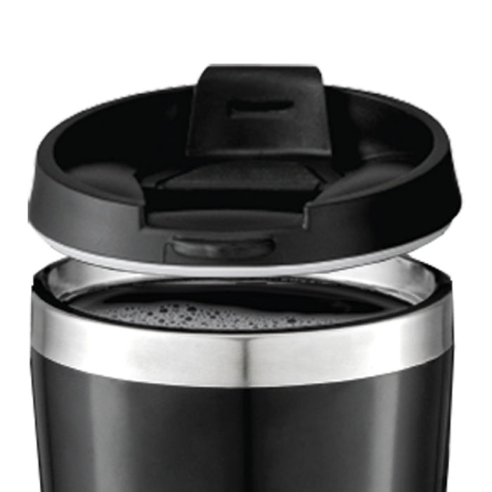 PowerPac Coffee Machine with Mug 420 ml & Aroma Lid Coffee Machine with mesh filter & filter basket (PPCM361)