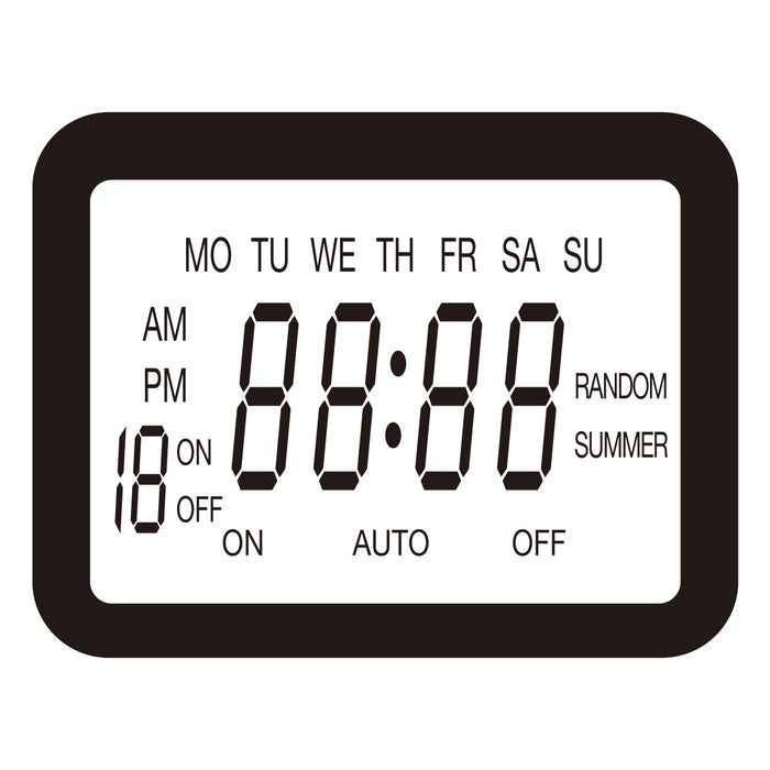 PowerPac Digital Timer Plug Socket, Digital 24hrs / 7 days Timer for 13A Multi Socket (FDD60-D2)