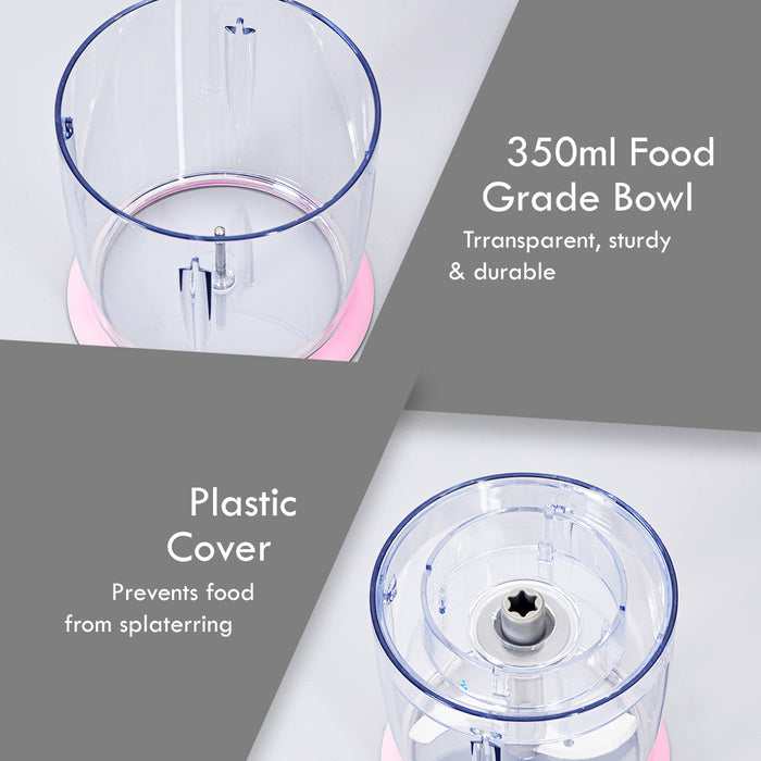PowerPac Electric Food Chopper, Food Preparation with Safety Lock Switch (PPCP613)