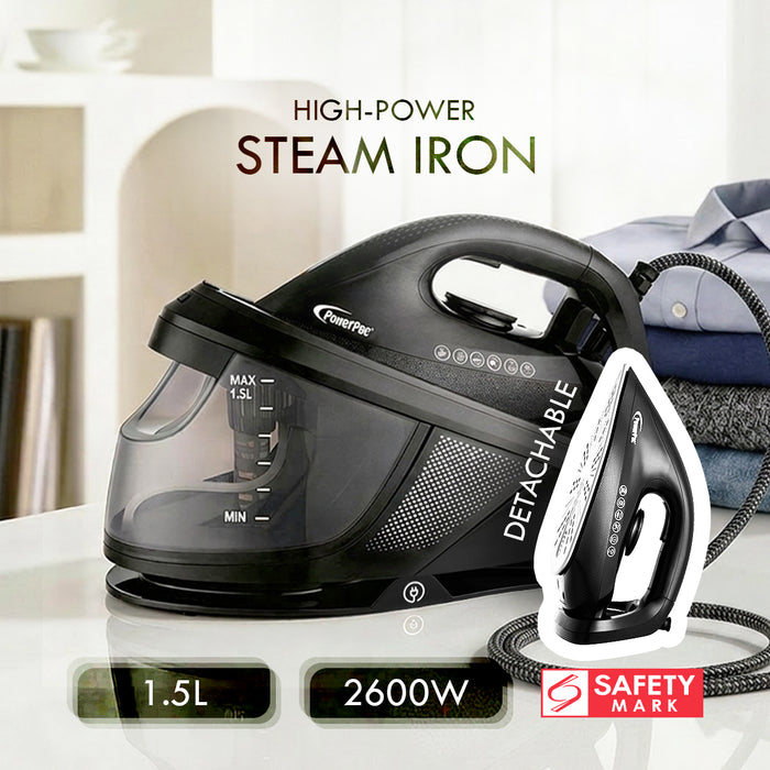 PowerPac High-Power Steam Iron with Detachable Base (PPIN1629)